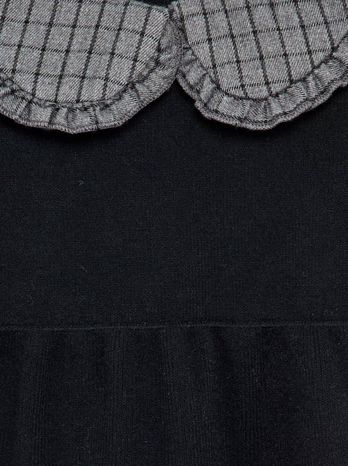Robe en tricot avec col claudine - Kiabi Robe en tricot avec col claudine - Kiabi