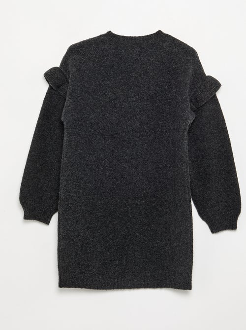 Robe en tricot avec épaules volantées - Kiabi Robe en tricot avec épaules volantées - Kiabi