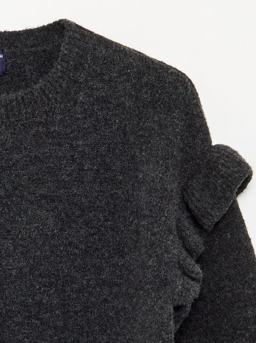 Robe en tricot avec épaules volantées - Kiabi Robe en tricot avec épaules volantées - Kiabi