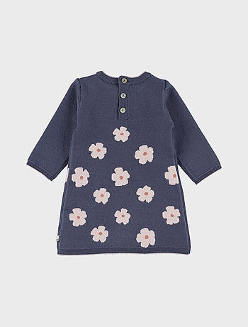 Robe en tricot avec fleurs en tricot Noukie's