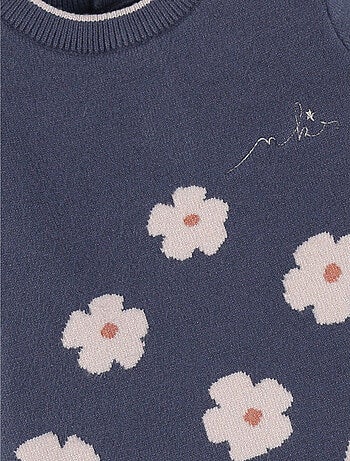Robe en tricot avec fleurs en tricot Noukie's