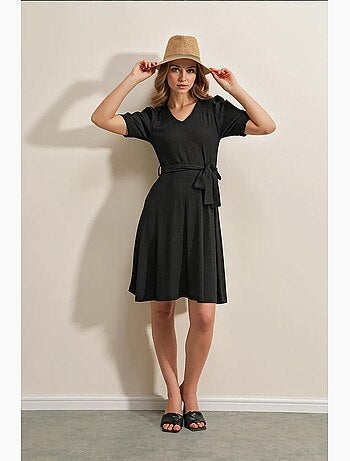 Robe en tricot ceinturée bdart