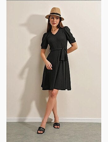 Robe en tricot ceinturée bdart
