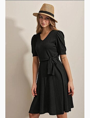 Robe en tricot ceinturée bdart