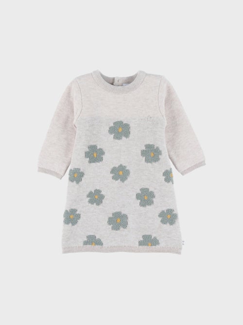 Robe en tricot clair avec motif floral Noukie's - Kiabi