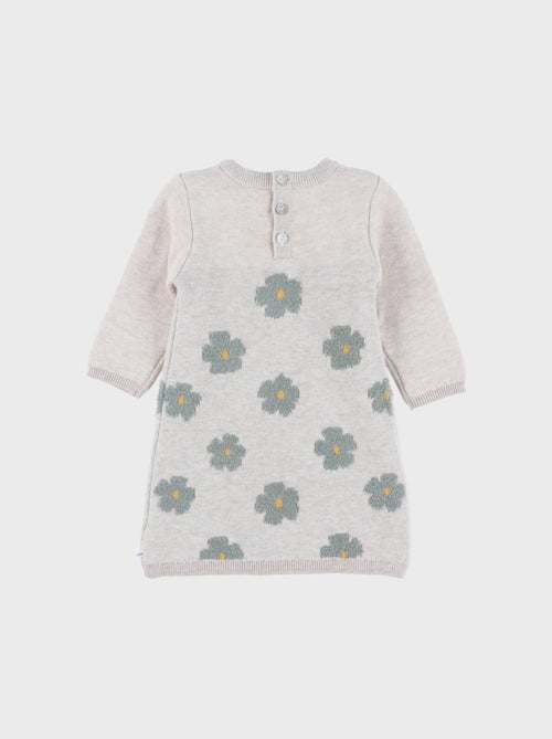 Robe en tricot clair avec motif floral Noukie's - Kiabi