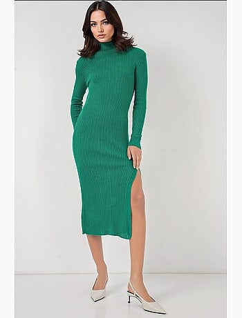 Robe en tricot fendue bdart