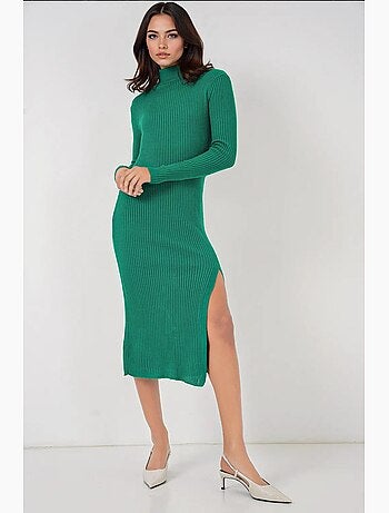 Robe en tricot fendue bdart
