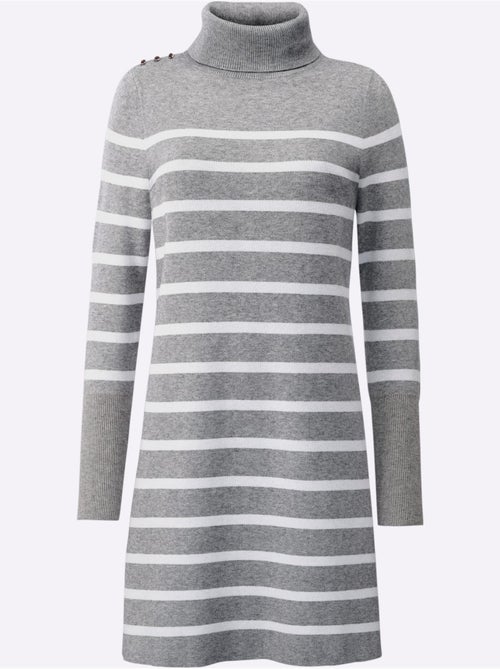 Robe en tricot jolies rayures - taille standard - helline - Kiabi Robe en tricot jolies rayures - taille standard - helline - Kiabi
