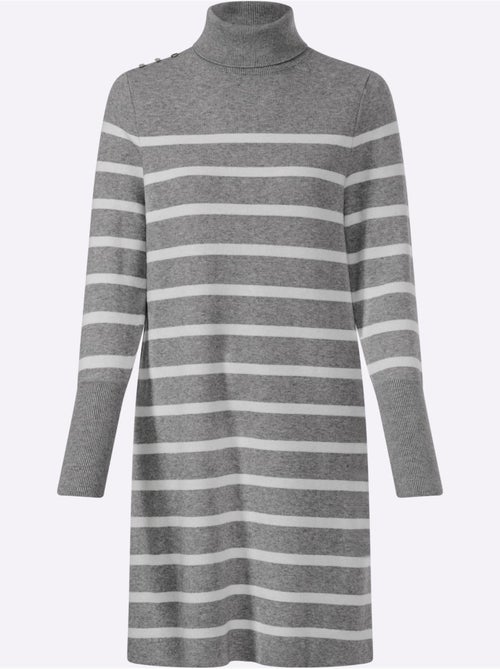 Robe en tricot jolies rayures - taille standard - helline - Kiabi Robe en tricot jolies rayures - taille standard - helline - Kiabi
