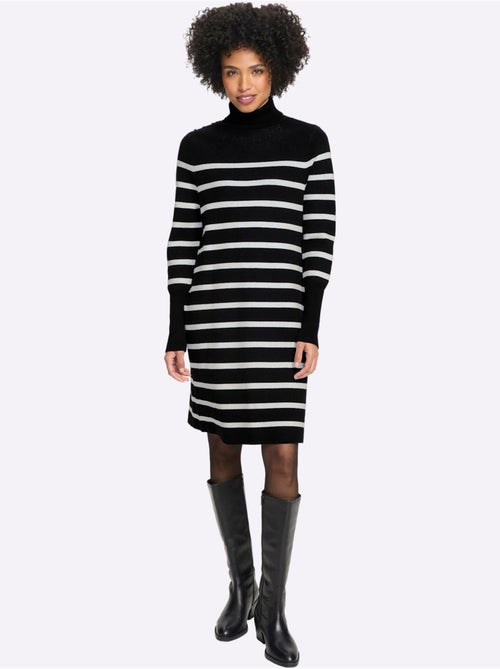 Robe en tricot jolies rayures - taille standard - helline - Kiabi Robe en tricot jolies rayures - taille standard - helline - Kiabi