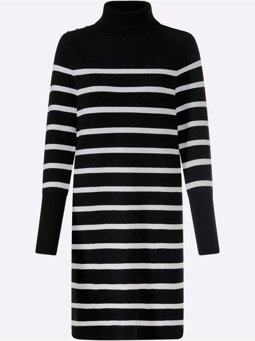 Robe en tricot jolies rayures - taille standard - helline - Kiabi Robe en tricot jolies rayures - taille standard - helline - Kiabi