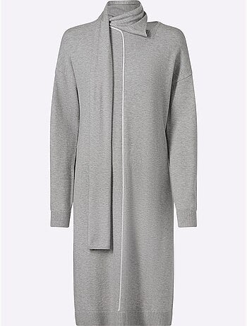 Robe en tricot livré avec l'écharpe - taille standard - helline