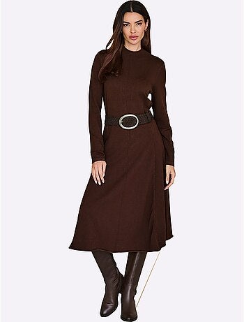 Robe En Tricot Qualité Viscose Douce - Taille Standard - Helline
