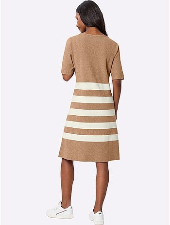 Robe En Tricot Robe En Jersey - Taille Standard - Helline