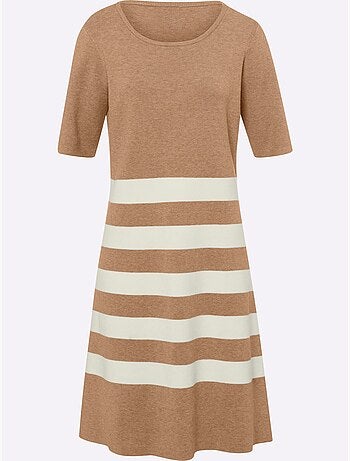 Robe En Tricot Robe En Jersey - Taille Standard - Helline
