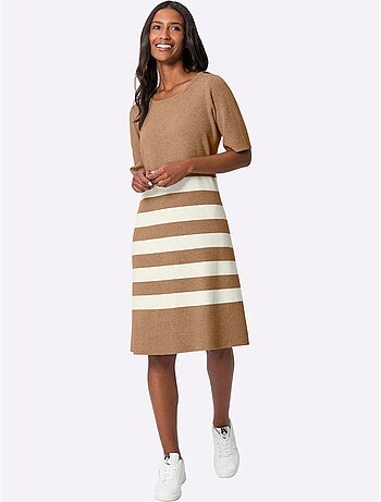 Robe En Tricot Robe En Jersey - Taille Standard - Helline