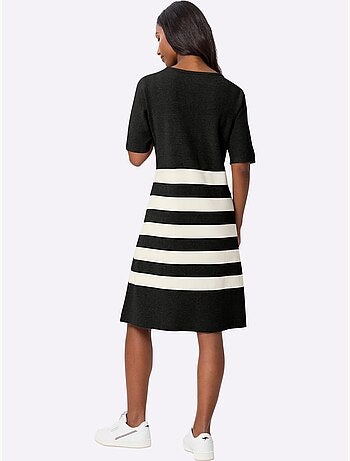 Robe En Tricot Robe En Jersey - Taille Standard - helline