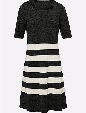 Robe En Tricot Robe En Jersey - Taille Standard - helline