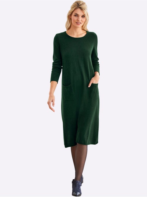 Robe En Tricot Tricot Affinant - Taille Standard - Helline - Kiabi Robe En Tricot Tricot Affinant - Taille Standard - Helline - Kiabi