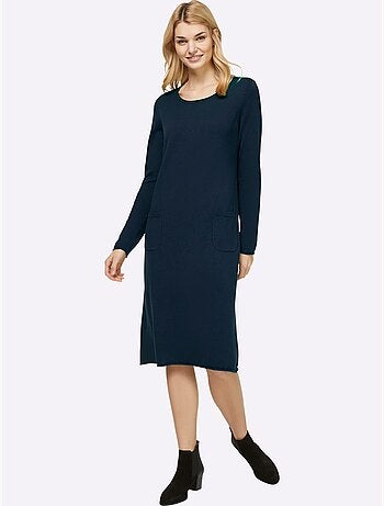 Robe En Tricot Tricot Affinant - Taille Standard - Helline