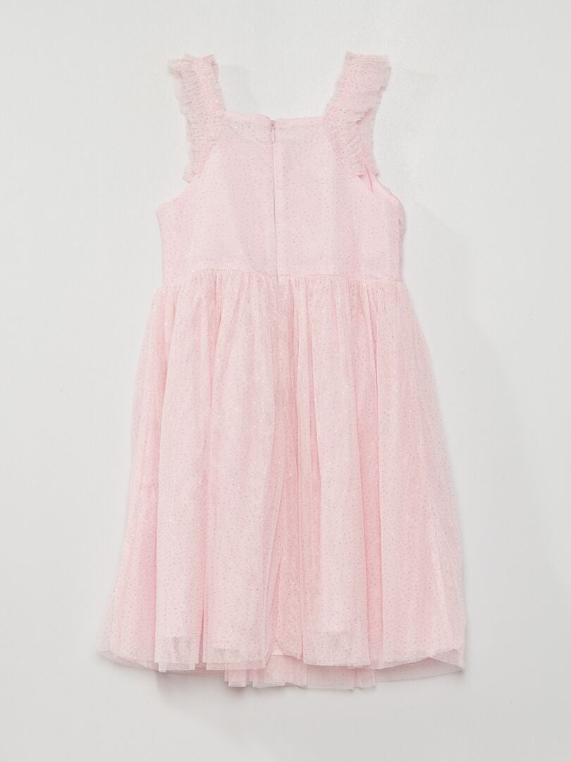 Robe En Tulle Avec Paillette Rose Camélia Kiabi 2500€ 0701