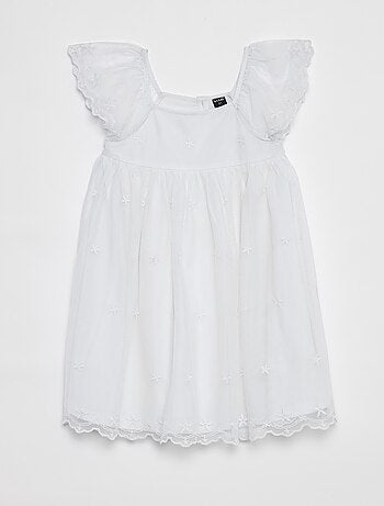 Robe en tulle brodée