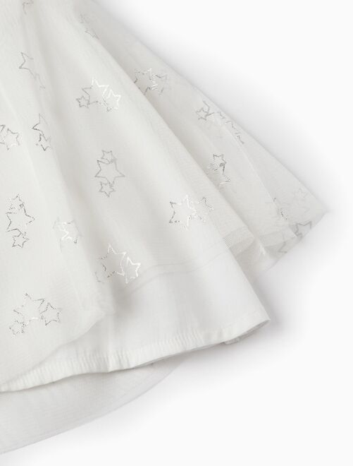 Robe en tulle et coton pour bébé fille 'Special Days - Stars' manches courtes CÉRÉMONIE - Kiabi