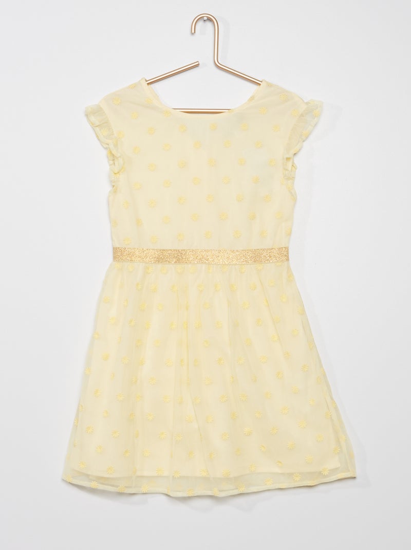 Robe en tulle JAUNE - Kiabi