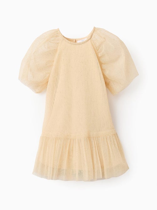 Robe en tulle ornée de paillettes - Kiabi