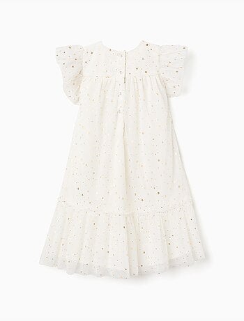 Robe en tulle sans manches avec volants et étoiles
