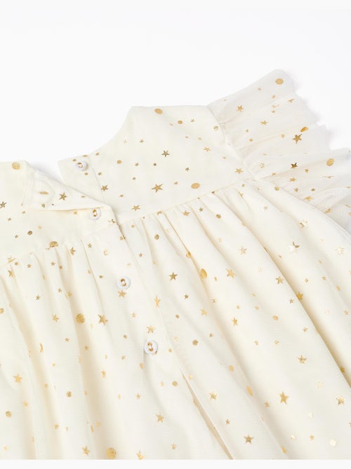 Robe en tulle sans manches avec volants et étoiles - Kiabi