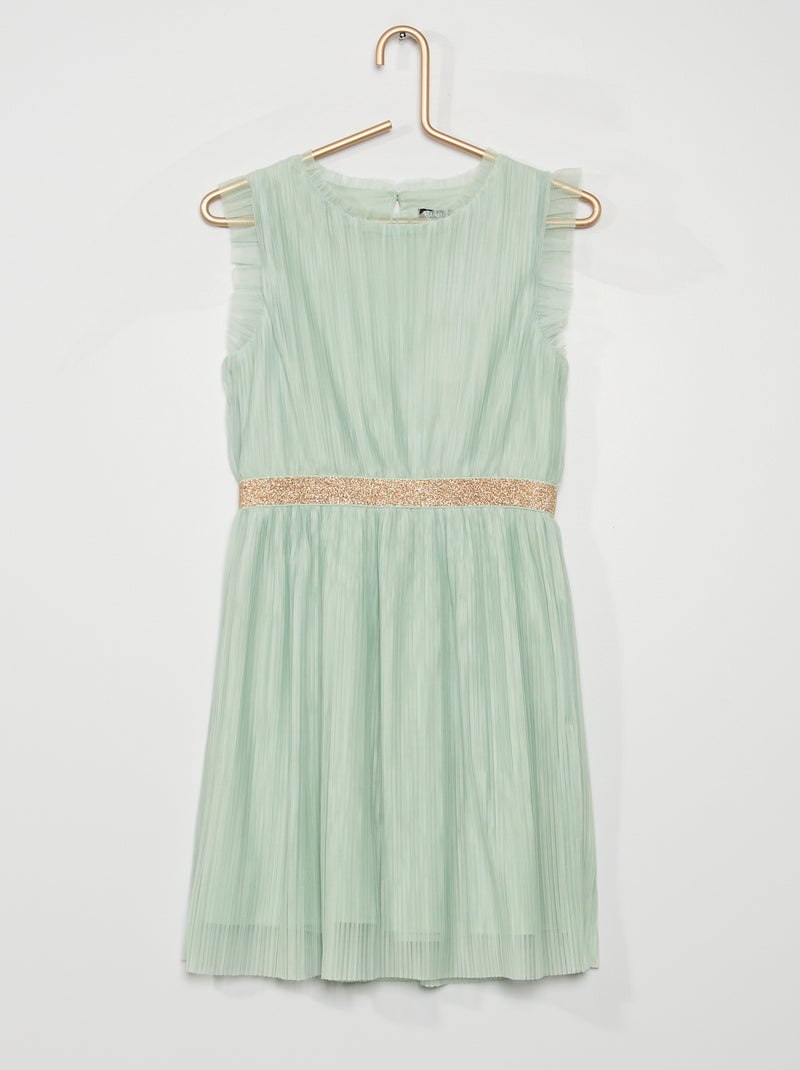 Robe en tulle vert - Kiabi