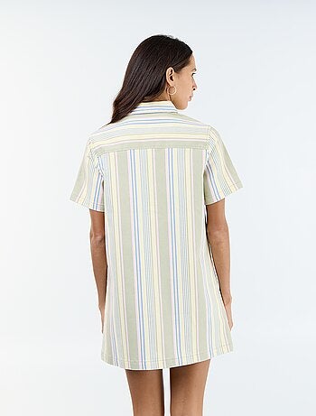 Robe en twill coupe courte