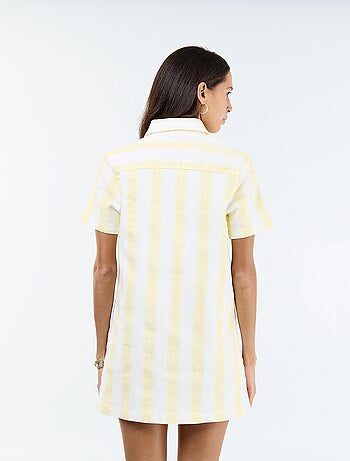 Robe en twill coupe courte