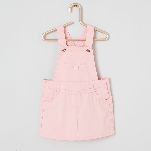 Robe En Twill Bebe Fille Rose Kiabi 6 00