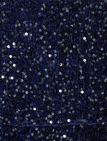 Robe en velours à sequins