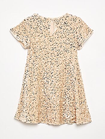 Robe en velours à sequins