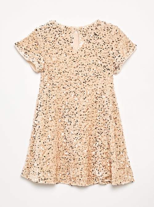 Robe en velours à sequins - Kiabi
