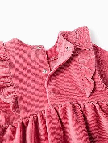 Robe en velours côtelé + bandeau élastique