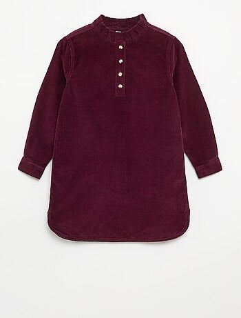 Robe en velours côtelé