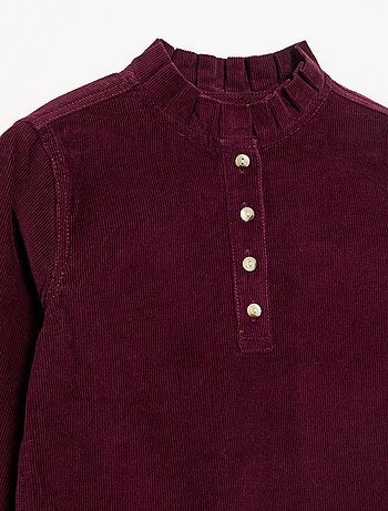 Robe en velours côtelé