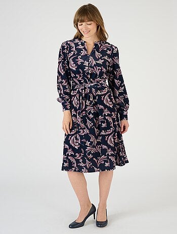 Robe en velours imprimé - Damart