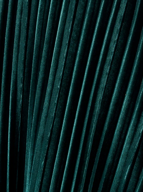 Robe en velours plissé satiné + ceinture - Damart - Kiabi