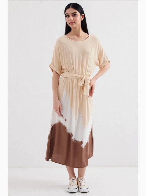 Robe en viscose à manches courtes à motifs bdart - Kiabi Robe en viscose à manches courtes à motifs bdart - Kiabi