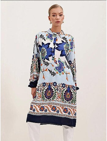 Robe en viscose à motifs bdart