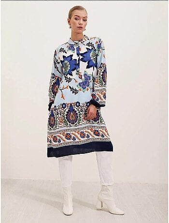 Robe en viscose à motifs bdart