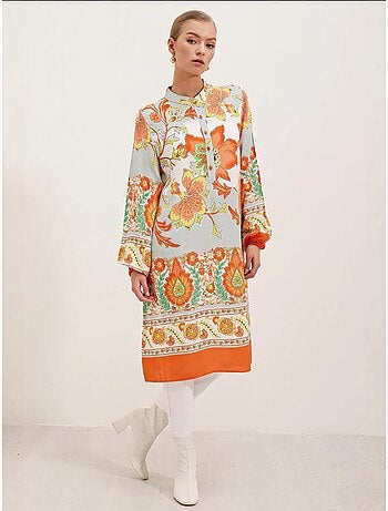 Robe en viscose à motifs bdart
