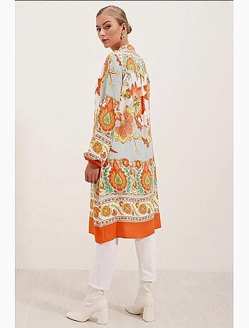 Robe en viscose à motifs bdart