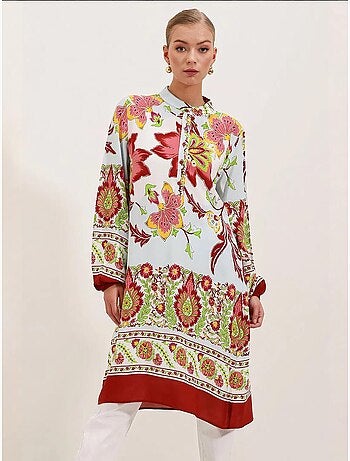 Robe en viscose à motifs bdart